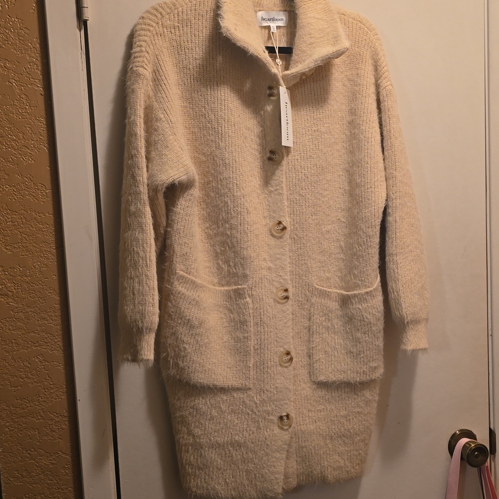 Heartloom Cream Cozy Knit Collar Cardigan